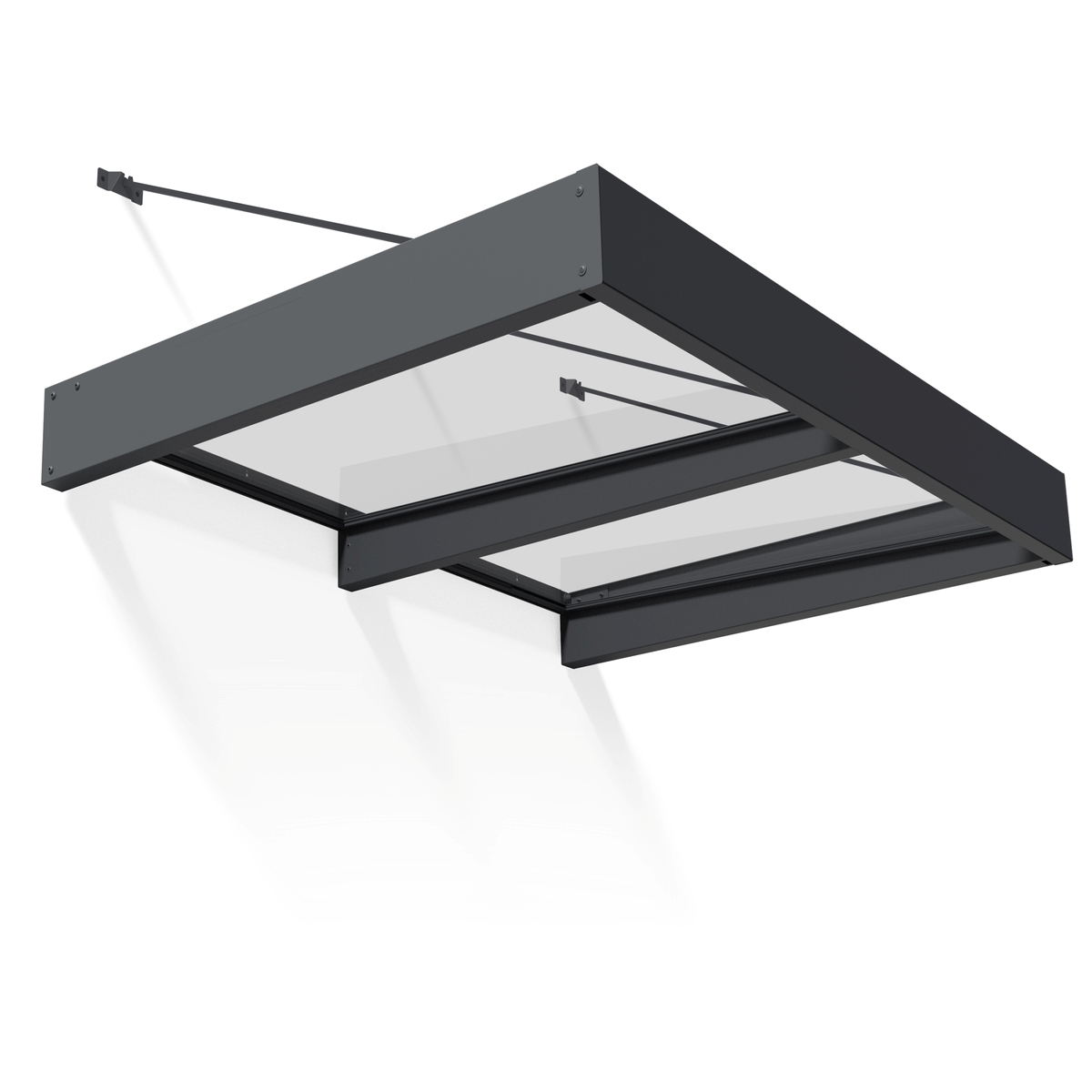 grey and clear Sophia door canopy