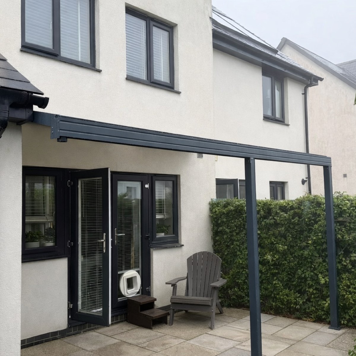 Smart Canopy16 Patio Cover  fitted between 2 walls